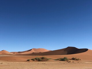 Beautiful Views of the Big Daddy Sand Dune in the Namib Desert in Namibia, Africa 