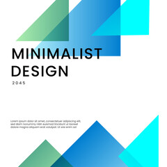 White Blue and Green Background Minimalist Gradient Style Ideal for Post, Background, Banner, Ad, Promo, Invitation, Etc