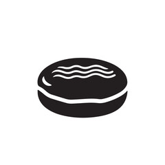 Pudding In cartoon, hand-drawn flat style. image for social media, websites and UI. Isolated 2D vector design in logo, icon, sketch style, simple line vector, single color. AI Generative Art.