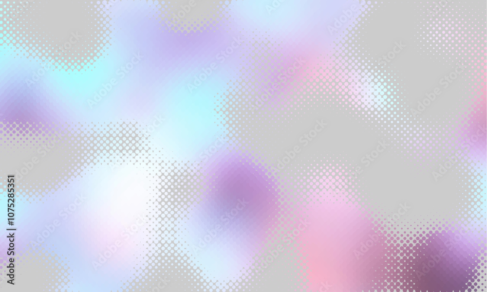 Poster vector halftone gradient effect. light pastel colours abstract background. retro 80's style colors a