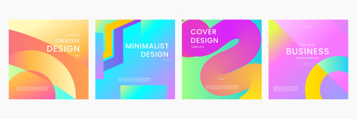 Colorful Gradient Background Modern Design Ideal for Post, Background, Banner, Ad, Promo, Invitation, Etc