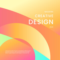 Orange and Green Gradient Background Modern Design Ideal for Post, Background, Banner, Ad, Promo, Invitation, Etc