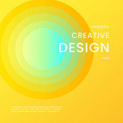 Yellow and Green Gradient Background Modern Design Ideal for Post, Background, Banner, Ad, Promo, Invitation, Etc