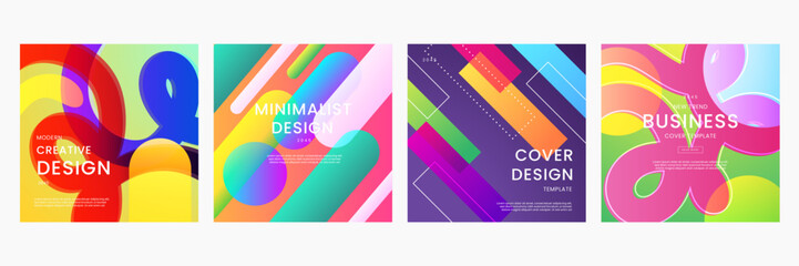 Fototapeta premium Colorful Modern Abstract Background Ideal for Post, Background, Banner, Ad, Promo, Invitation, Etc