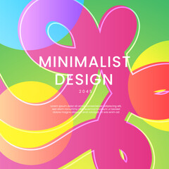 Green Blue and Pink Gradient Background Modern Design Ideal for Post, Background, Banner, Ad, Promo, Invitation, Etc