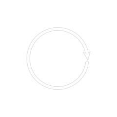 Page Reloading icon vector white background