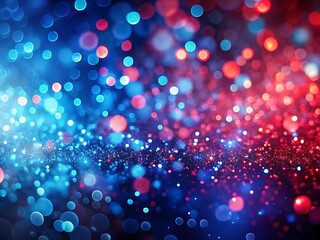 Blue glow particle abstract bokeh background.