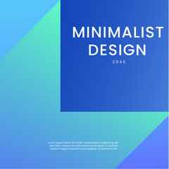 Blue and Green Stylish Elegant Geometric Background Ideal for Post, Background, Banner, Ad, Promo, Invitation, Etc