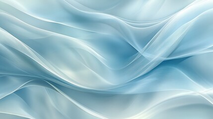 Obraz premium Blue abstract flowing lines resembling silk fabric