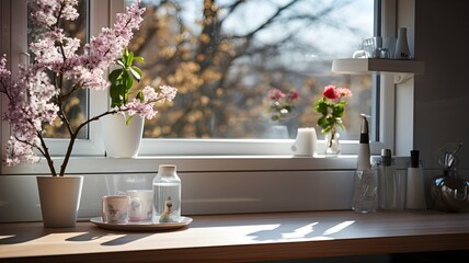 The wall of a residential building has a large window that is the entire width of the wall and has a sliding type of opening.
