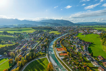 Idyllischer Oktobernachmittag im Allgäu zwischen Sonthofen und Bad Hindelang