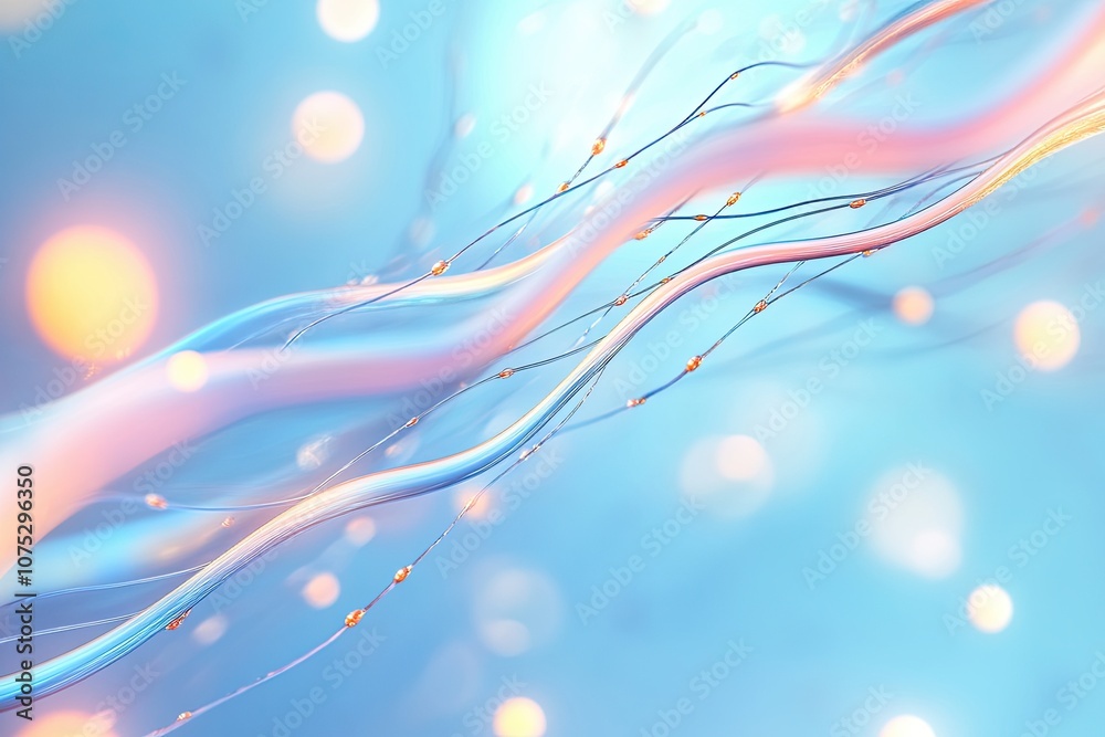 Poster high magnification of brownian motion: chaotic particle movement in backlit liquid