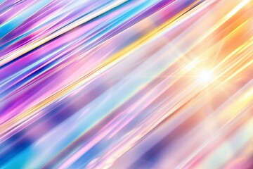 Light Refracting Through a Glass Prism Creates Rainbow Spectrum on a Dark Background