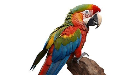 Obraz premium blue and yellow macaw, Colorful macaw parrot with vibrant feathers isolated on transparent background,