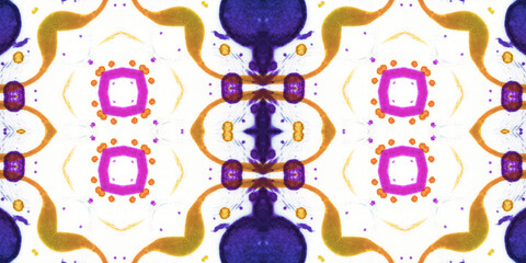 Seamless kaleidoscope pattern. The texture of the woven pattern. Endless pattern