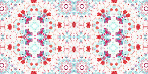 Seamless kaleidoscope pattern. The texture of the woven pattern. Endless pattern