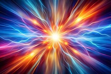 Obraz premium Colorful abstract with energy lights, motion energy abstract 