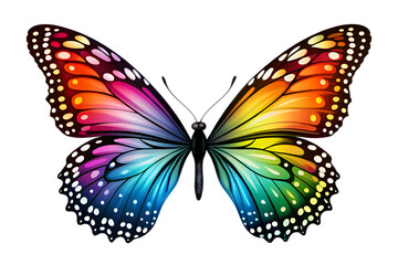 Butterfly illustration with beautiful colorful wings 
