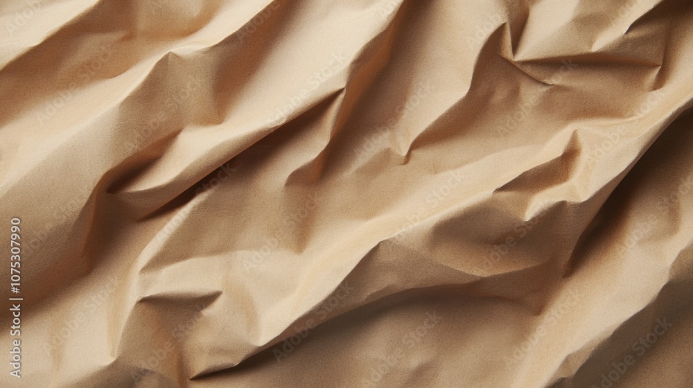 Poster a piece of paper with a brownish color and a crumpled texture