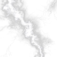 Obraz premium Abstract Black and White Lightning in Dark Clouds on white and Transparent Background