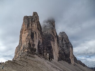 batutiful autumn nature in dolomites mountains