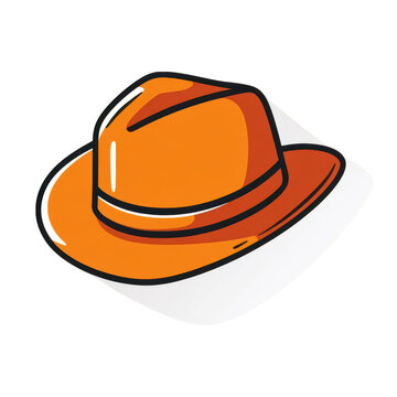 recommend clip art: simple line art illustration of cowboy hat