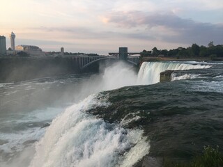 falls at sunset