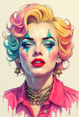 portrait of a woman with makeup