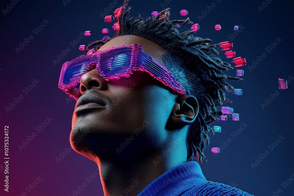 Poster a pixel art hairstyle with tiny pixelated strands and bright colors, styled like a retro video game 