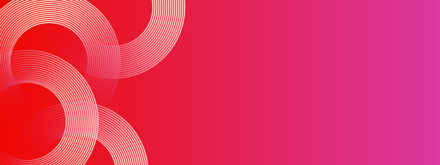 Red White and Pink Abstract Banner With Lines in Different Direction Ideal for Post, Background, Banner, Ad, Promo, Invitation, Etc