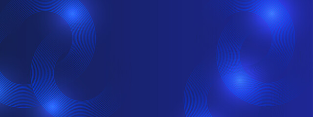 Blue Banner With Lines Ideal for Post, Background, Banner, Ad, Promo, Invitation, Etc