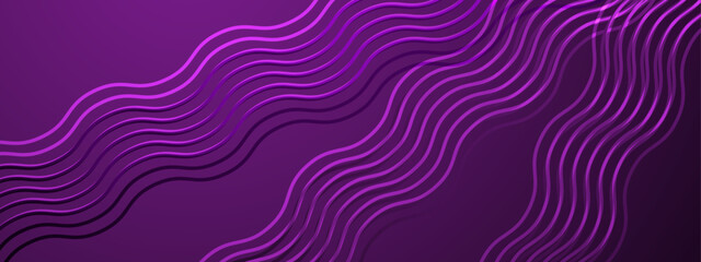 Purple Violet Background With a Large Curved Line Ideal for Post, Background, Banner, Ad, Promo, Invitation, Etc