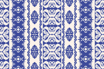 Motifs Ikat floral embroidery.ethnic oriental pattern traditional. Border with Aztec geometric shape background. tie dye shibori print with stripes and chevron. Ink textured Japanese. Bohemian fashion