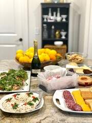 table with food