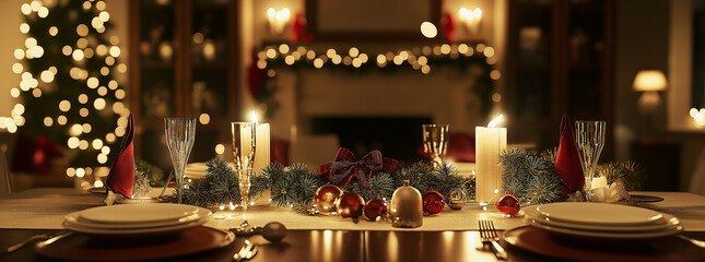 christmas dining table