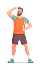 Athlete engages in dynamic stretching routine to prepare for exercise and enhance performance