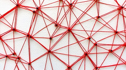 Evidence Threads: Red strings connecting pins on a board. The web of clues—the detective work. 