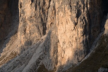 batutiful autumn nature in dolomites mountains