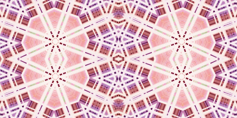 Seamless kaleidoscope pattern. The texture of the woven pattern. Endless pattern