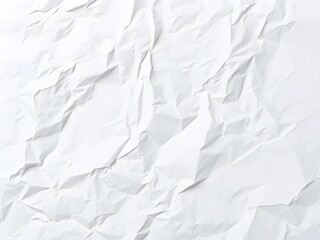 Obraz premium Crumpled paper texture white background