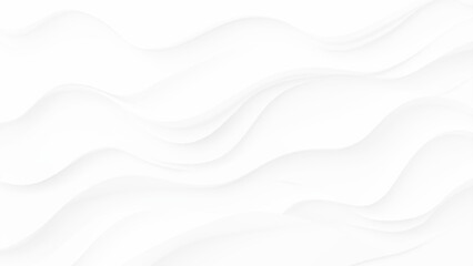 white wave curve lines banner background design. White wave modern abstract background. Luxury horizontal white background for business banner, poster, backdrop, voucher, invite. Vector illustration