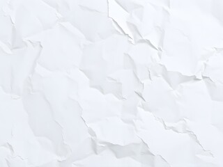 Fototapeta premium Crumpled paper texture white background