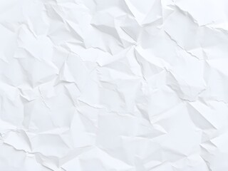 Obraz premium Crumpled paper texture white background