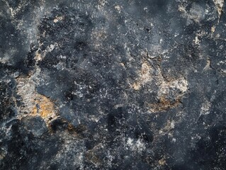 Fototapeta premium black and white stone surface close-up, rough textures reminiscent of aged concrete, forming a dark grunge background, suitable for a wide banner