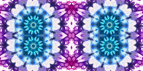 Seamless kaleidoscope pattern. The texture of the woven pattern. Endless pattern