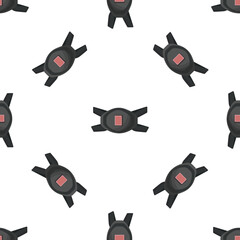 Seamless pattern of groin protectors, essential safety gear for football players, offering protection and injury prevention on the field