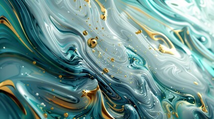 Abstract Fluid Art Design