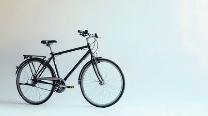 Fototapeta premium Stylish Isolated Bicycle on White Background for Creative Projects and Promotional Materials