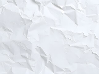Obraz premium Crumpled paper texture white background