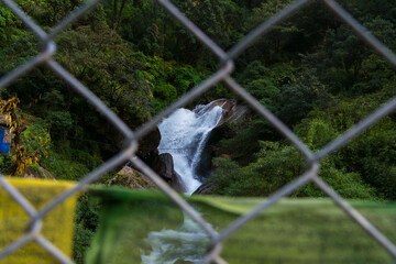 First day of Langtang Valley Trek at Syafrubesi, Rasuwa with Trishuli River and Mountains HImalayas